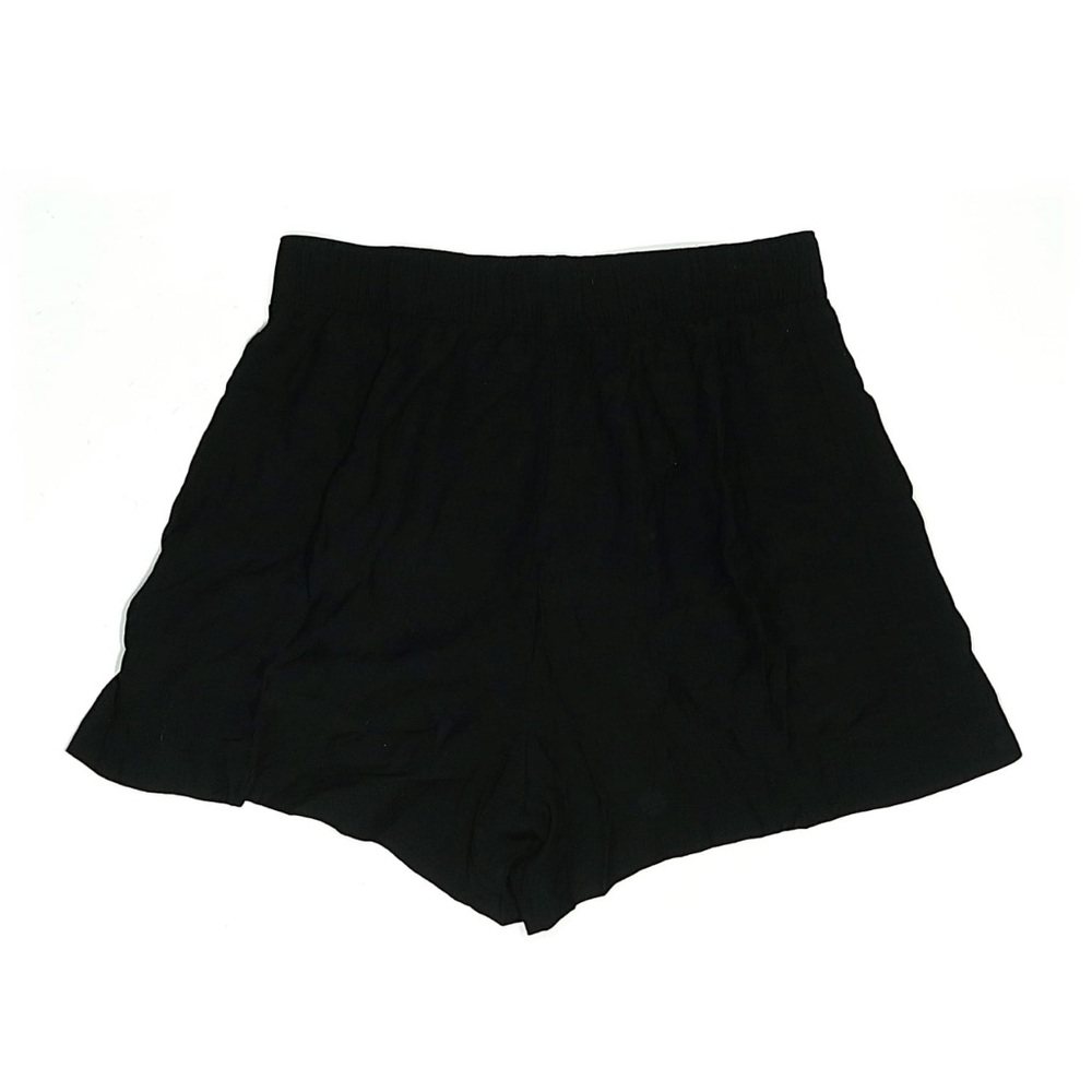 Abercrombie & Fitch Black High-Waist Elastic Pull-On Shorts